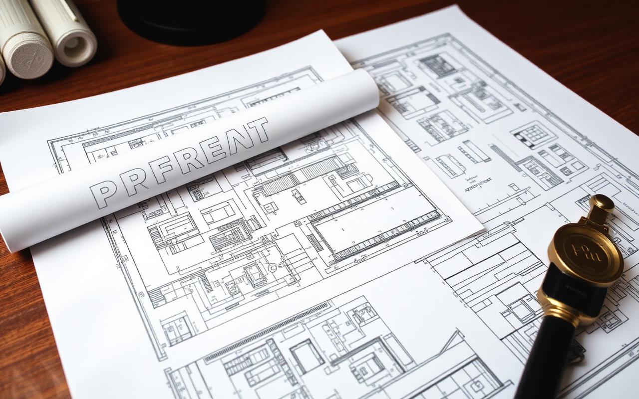 مخططات هندسية ووثائق رخصة بناء معتمدة